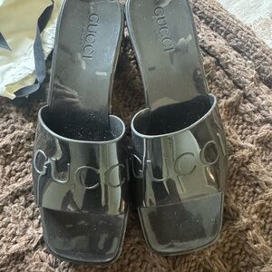 Gucci Women's Black Slide Sandals
